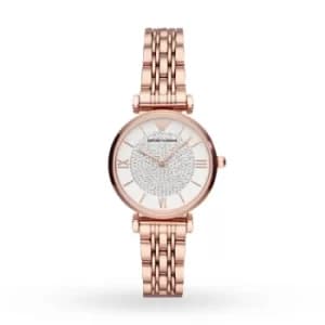 T-Bar Rose Gold Tone Ladies Watch