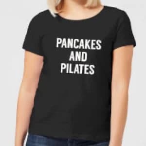 Pancakes and Pilates Womens T-Shirt - Black - 3XL - Black