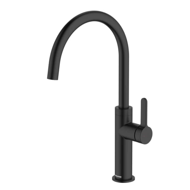 McAlpine McAlpine Torridon Side Single Lever Kitchen Mixer Tap - Matte Black Black