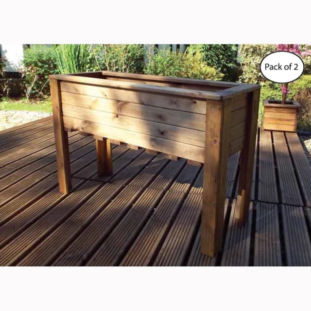 Charles Taylor Multi Pack of 2 - Large Wiltshire (Raised) Trough - Redwood in Light Brown Light Brown Unisex