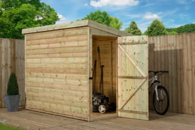 Empire Sheds Empire 2000Pent 4X4 Pressure Treated Tongue And Groove Wooden Garden Shed Door Right Side Panel (4' X 4' / 4ft X 4ft) (4X4)