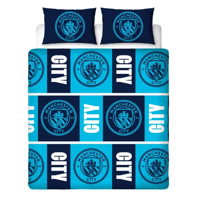 MAN CITY Manchester City Fc Flashy Double Duvet Cover