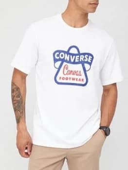 Converse Vintage Logo Short Sleeve Tee - White