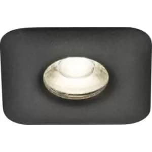 Knightsbridge - Odina Single Fixed Square Downlight Black - ODA1FSB