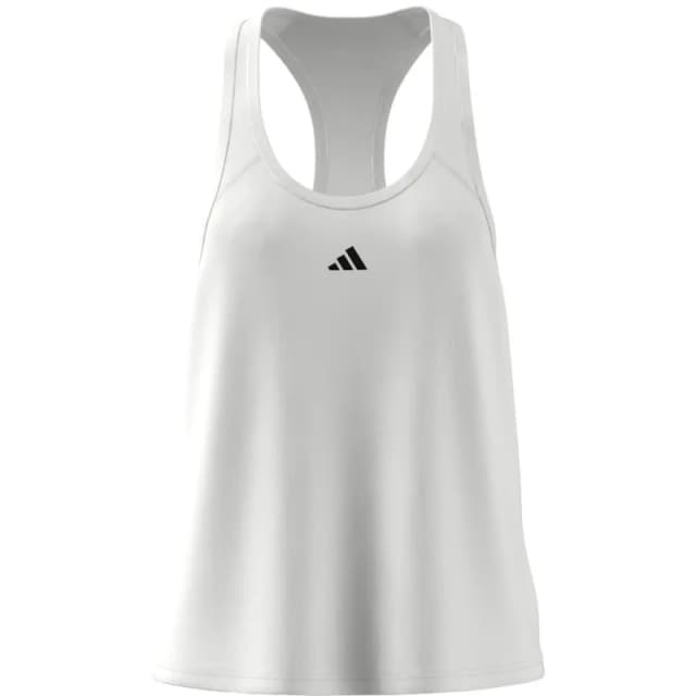 Womens tank top adidas Essentials Minimal Branding Racerback Blanc Female L