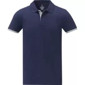 Elevate Mens Morgan Short-Sleeved Polo Shirt (L) (Navy)