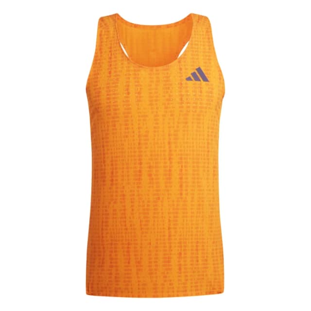 Tank top adidas Adizero Orange Male L