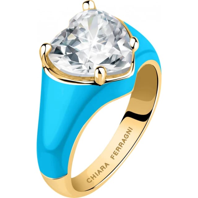 Chiara Ferragni Womens Ring in Blue Blue Female One Size