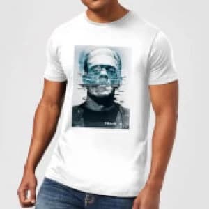 Universal Monsters Frankenstein Glitch Mens T-Shirt - White - 3XL