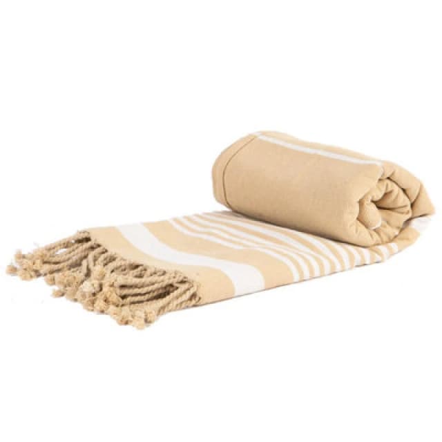 Nicola Spring Deluxe Cotton Turkish Bath Towel - Natural