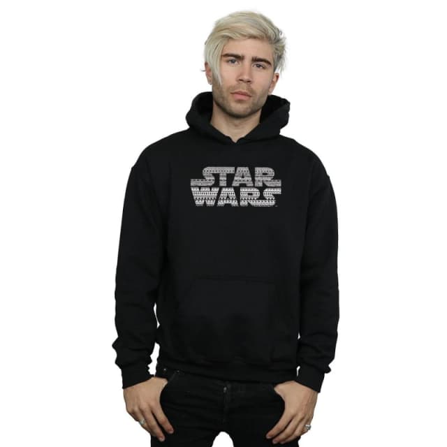 Star Wars Star Wars Men Aztec Logo Mono Hoodie in Black Size: Small Black S Male 5057864280869