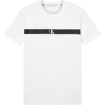 Calvin Klein Jeans Horizon Pan T Shirt - Bright White