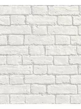 Crown Glitter Brick Wallpaper