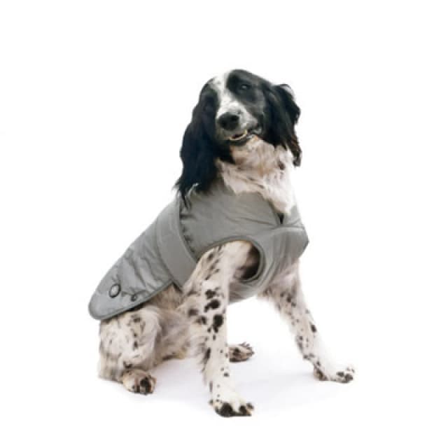 Ancol 'Ultimate Reflective' Water Resistant Fleece Lined Small Dog Coat Silver