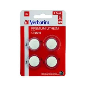 Verbatim CR2016 3V Premium Lithium Battery (Pack of 4) 49531