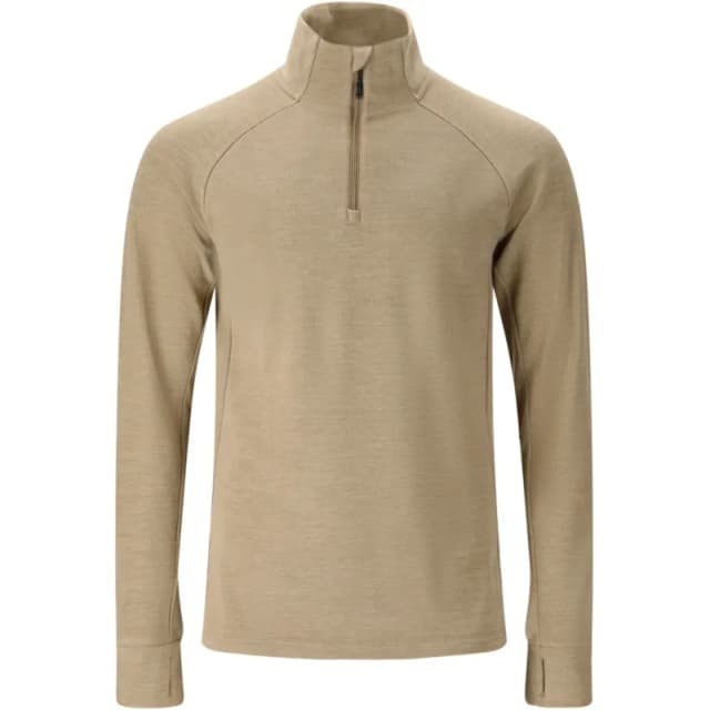 Long-sleeve zip-up base layer top Whistler Kajsa Beige Male 4XL