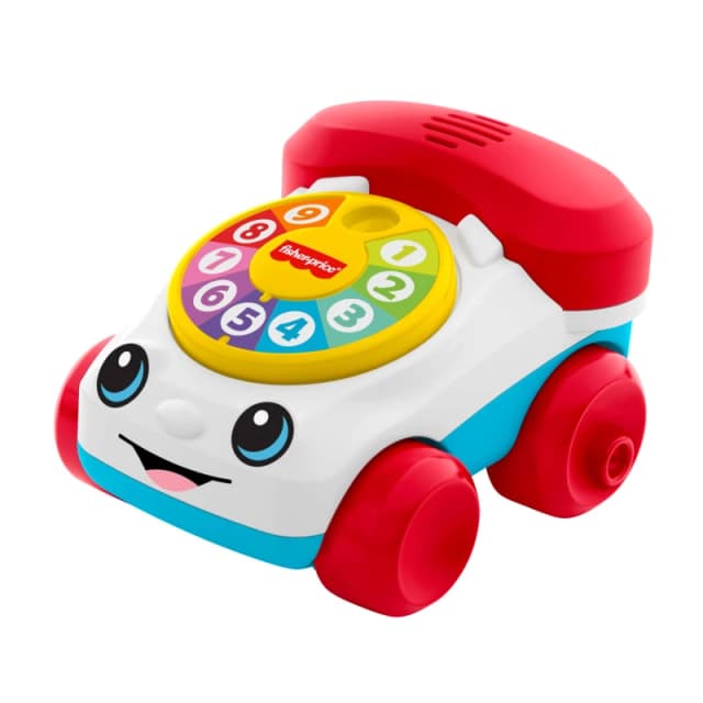 Fisher-Price Chatter Telephone Vehicle Push-Along Toy With Sounds For Baby & Toddler One Colour WXF74 Unisex