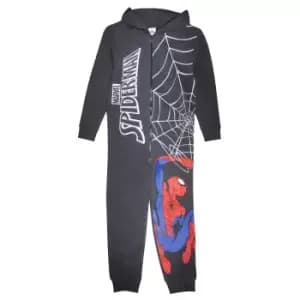 Spider-Man Boys Web Shooting Jumpsuit (8-9 Years) (Charcoal Heather)