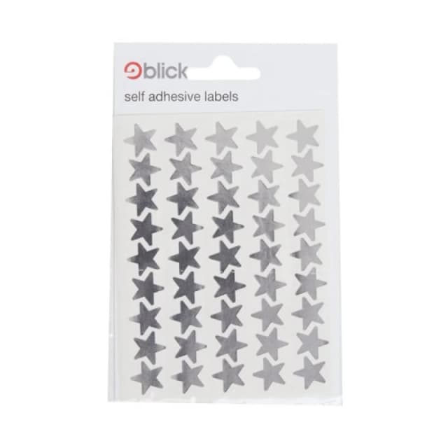Blick Metallic Star Labels 14mm - Silver (135 Pack) RS025955