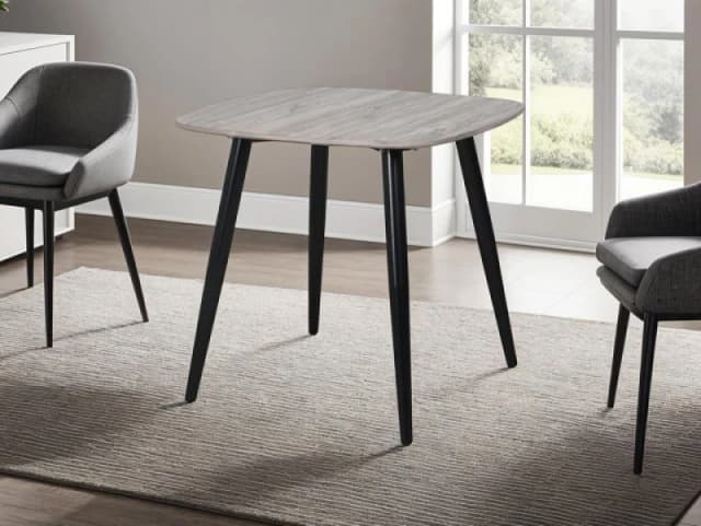 Core Aspen Square Grey Oak Dining Table