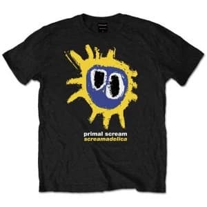 Primal Scream - Screamadelica Yellow Unisex Large T-Shirt - Black