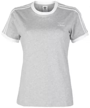 Adidas 3 Stripes Tee T-Shirt mottled grey