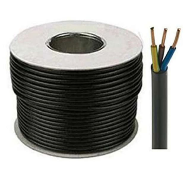 PX 1mm 3C 3183TRS Black Rubber Flex - 100m