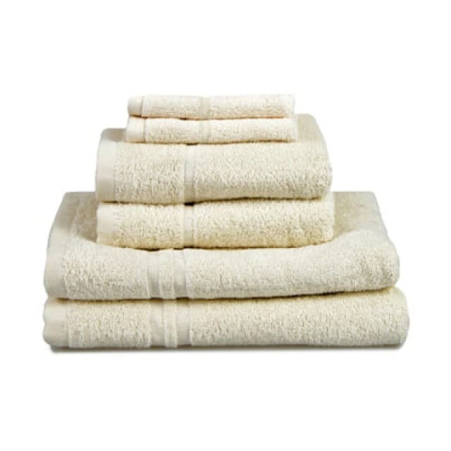 Allure Bath Fashions Hotel Essentials Cotton 6 Piece Towel Set - Cream
