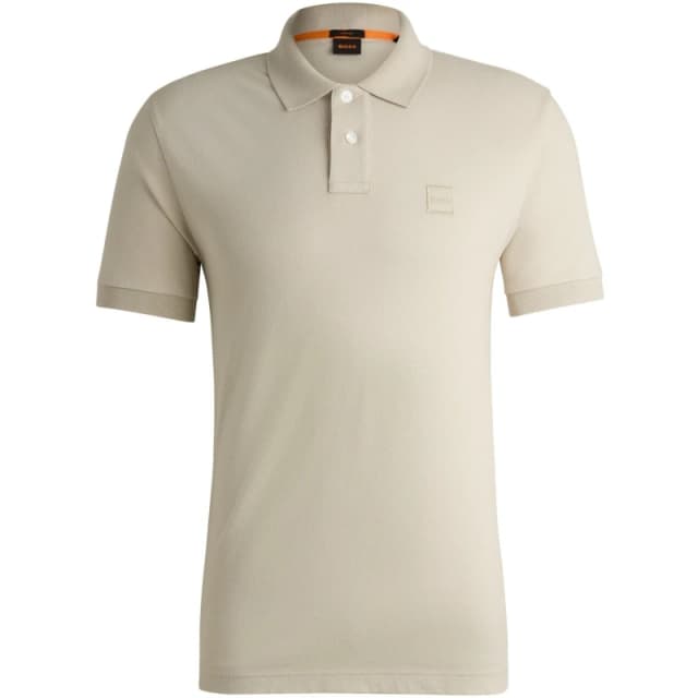 Boss Mens HBO Passenger Premium Design Polo Shirt Light Beige male 6XL