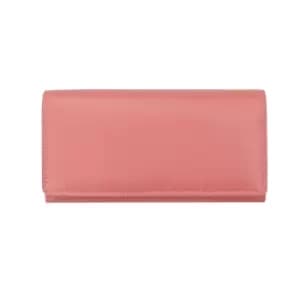 PRIMEHIDE Verona Collection Purse 9 X Card Slot - Dusty Rose