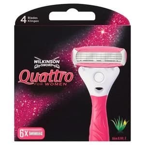 Wilkinson Sword Quattro For Her Blades 6pk