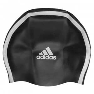 adidas Headwear Silicone Logo Swim Cap - Black
