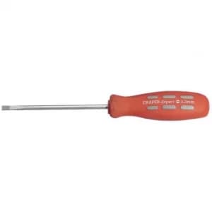 Draper 100mm x 3.2mm Plain Slot Parallel Tip Mechanics Screwdriver (Sold Loose)