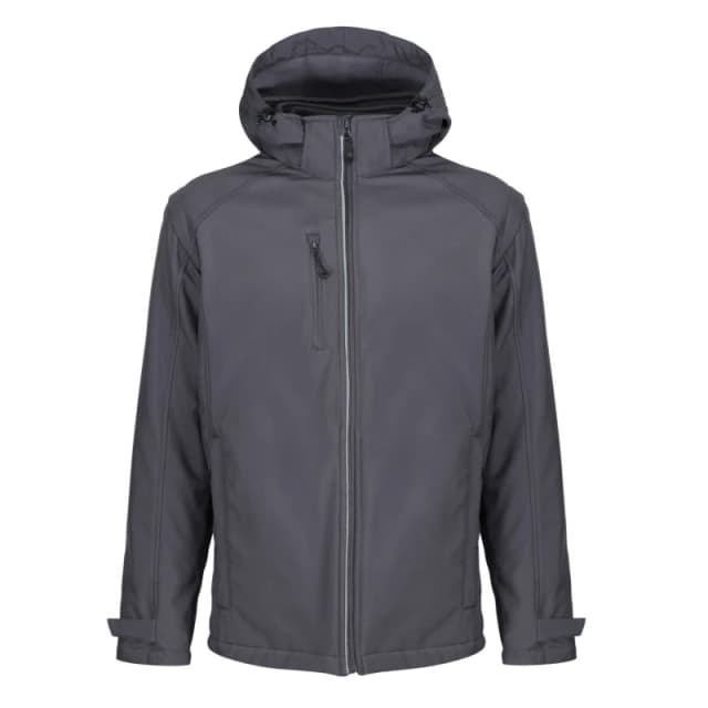 Regatta Professional Mens 4 in 1 Soft Shell Jacket in Dark Grey Size: Small Dark Grey Male S