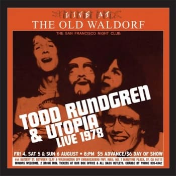 Todd Rundgren & Utopia - Live At The Old Waldorf Vinyl
