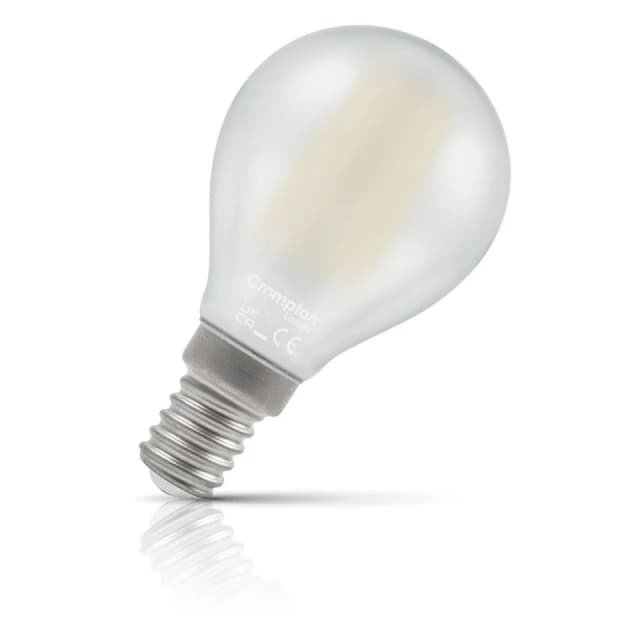 Crompton Lamps LED Golfball 5.9W E14 Dimmable Filament Warm White Pearl (60W Eqv)