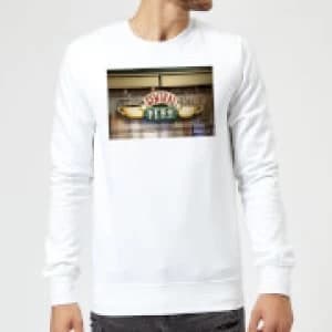 Friends Central Perk Coffee Sign Sweatshirt - White