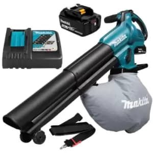 DUB187T00218V lxt Brushless Cordless Garden Leaf Blower Vacuum + 5ah - Makita