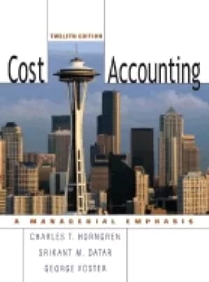 cost accounting a managerial emphasis