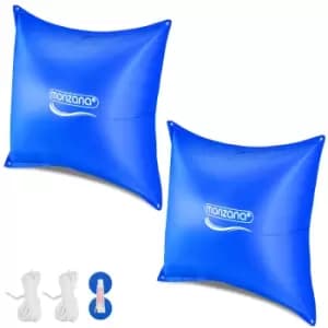 Pool Cushion 2 Pcs Set Blue 120x120cm -20°C