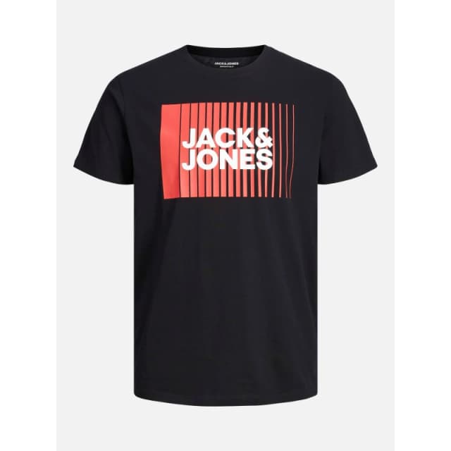 Jack and Jones Corp Logo T-Shirt Mens Black male L