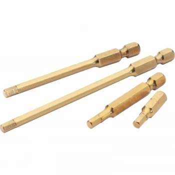 Draper Expert Titanium Coated Hex Screwdriver Bit 2mm 25mm Pack of 2