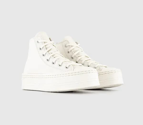 Converse Womens Chuck Taylor All Star Modern Lift Trainers Egret Natural, 6