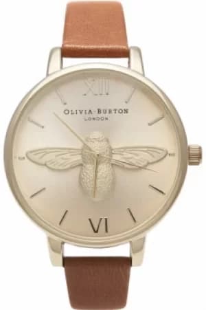 Ladies Olivia Burton Animal Motif 3D Bee Big Dial Watch OB15AM54