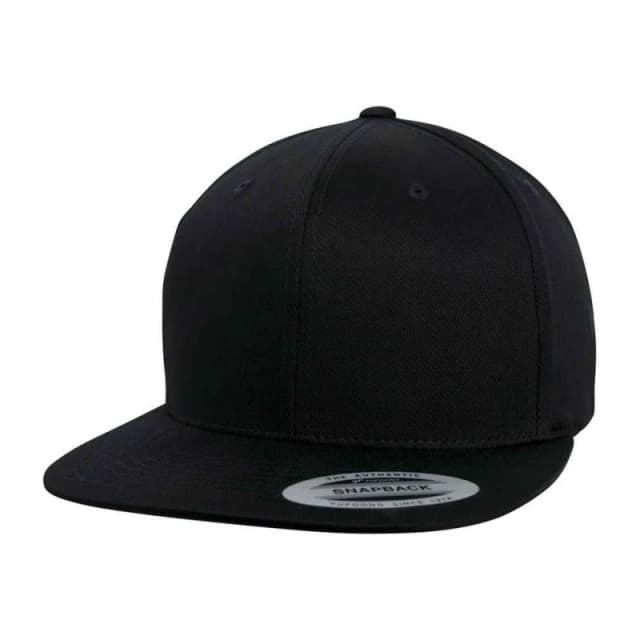 Flexfit Womens Cotton Snapback Baseball Cap in Black Female One Size