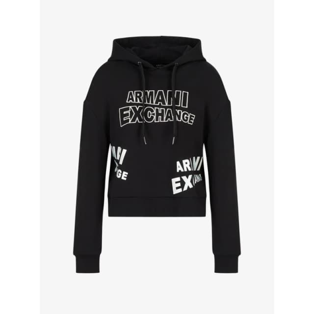 Armani Exchange Pullover Hoodie Black female XS