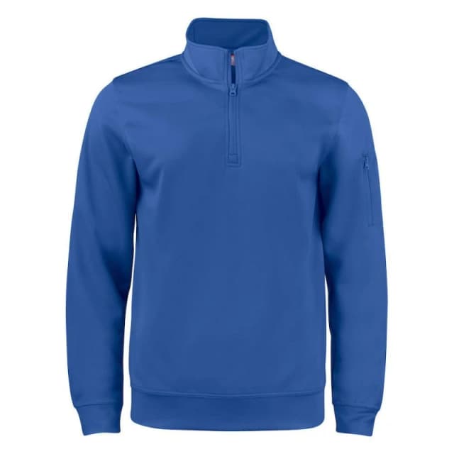 Clique Mens Basic Active Quarter Zip Sweatshirt in Blue Size: XS Blue Male XS