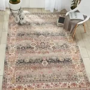 Nourison - Vintage Kashan VKA01 Grey 61cm x 183cm Rectangle - Grey and Multicoloured