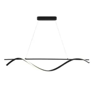 Boa Integrated LED Pendant Ceiling Light Matt Black 3000K 1350Lm