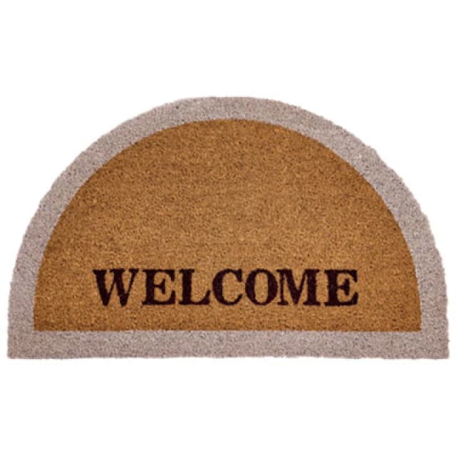 Beliani Doormat Buhi Natural 45 X 75cm Text Coir